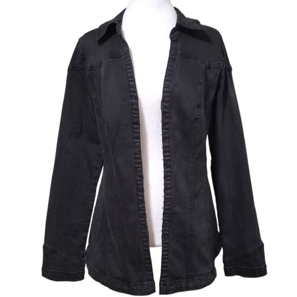 Free People Black Kenny Slim Tunic, L, NWOT,  Fitted, Corset-Like, Stretchy - Picture 10 of 12